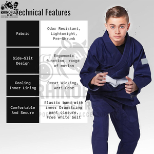 Wholesale Custom Made Youth Brazilian Jiu Jitsu Uniform Bjj Gi Bjj Gi Jiu Jitsu Kimono - Product Image 2