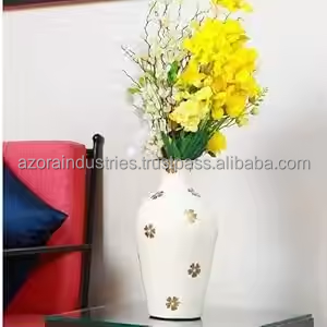 Azora Industries Premium Black Powder Coated Iron Florero Hecho a mano Modern Floral Decor Accent Vintage Classic Style - Product Image 4