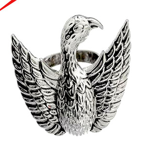 Ronds de serviette en métal de luxe en forme de lapin, couleur argent, design moderne - Product Image 5