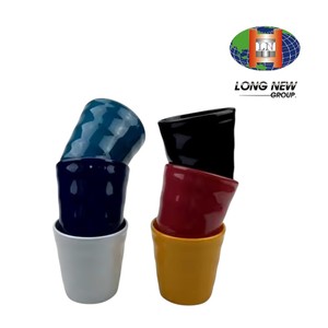 LONGNEW Custom PET <b>Plastic</b> Wavy Grip Multi-color Drinking Cup | Eco-Friendly Reusable Molded Cup | Taiwan Manufacturer - Product Image 4