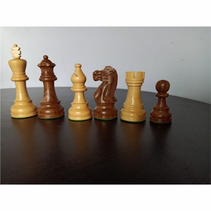 Handmade Staunton Wooden Chess Pieces Replacement Set Heavy Weighted Carved Wood Chessmen Vintage Luxury Board <b>Game</b> Accessories - Product Image 1