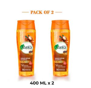 Champú Dabur Vatika Bio Infusions Damage Therapy, paquete de 2, 400 ml - Product Image 1
