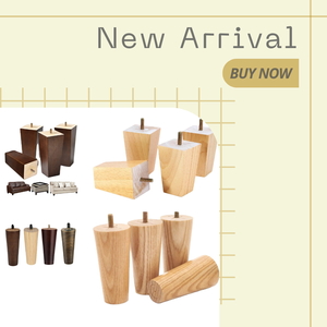 Luxury Solid Wood Furniture Legs for Sofa Vintage Dresser Ottoman Feet Replacement Wooden Legs Elegant Home Upgrade - Product Image 5