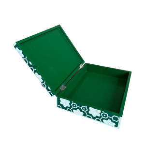 Beautiful Handcrafted Bone and Mother of Pearl Inlay <b>Box</b> for Jewelry Gift Storage Decor by Tradebyd - Product Image 1