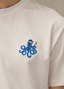 Sudadera Beige para Hombre con Bordado de Hámster, Diseño de Animal con Bolsillo, Cuello Redondo, Algodón, Estilo Casual para Uso Diario - Product Image 5