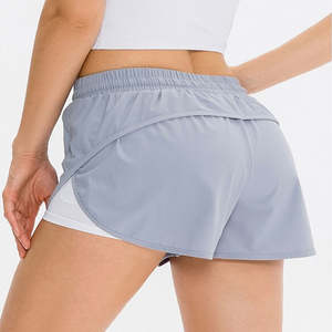 Short de course 2 en 1 pour femme en coton à séchage rapide double pour un confort et des performances ultimes - Product Image 4