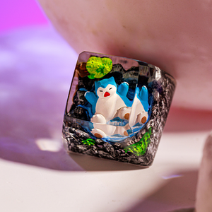 Keycaps Mystiques Anime, Keycaps Artisanaux Personnalisés, Keycaps Anime Mignons, Keycaps Verts, Ensemble de Keycaps, Keycaps en Résine - Product Image 6