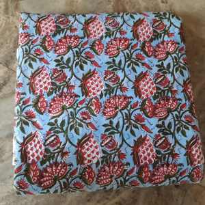 Nueva Tela Ecológica de Algodón Peinado Orgánico, Hecha a Mano en India, con Estampado a Bloque, Ideal para Confección de Vestidos - Product Image 2