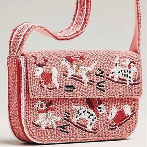 Handcrafted Cotton Beaded Embroidered Handbag Indian Designer for Party Christmas New Year & Home Decoration-<b>Cheap</b> Price - Product Image 2