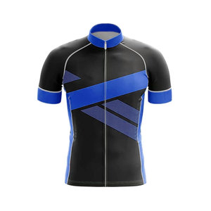 Vente en gros de maillots de cyclisme personnalisés à séchage rapide, respirants, en polyester, avec impression numérique, manches courtes - Product Image 6