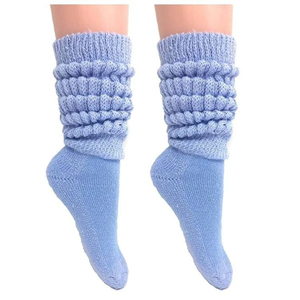 Premium Quality Crew Length Knitted Wool <b>Socks</b> Solid Gray Thick Warm <b>Winter</b> Lounge <b>Socks</b> for Adults Casual Wear - Product Image 3