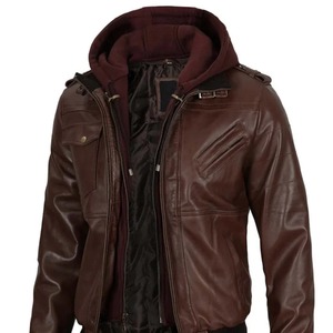 2026 New Unisex Spring Formal Motorcycle Windproof Bomber Jacket Canvas Genuine Leather Coated <b>Camouflage</b> Thin Loose Washed - Product Image 5