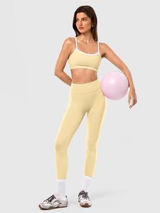 Custom Women Gym Training Leggings <b>Butt</b> Lifting High Rise Sports Bra Removable <b>Padding</b> Stretch Breathable Fitness Activewear - Product Image 2