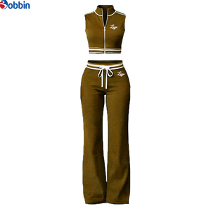 Conjunto Deportivo de Verano Personalizado para Mujer, Chaleco Polo con Logotipo Personalizado y Pantalones, Conjunto de 2 Piezas - Product Image 2