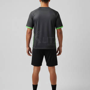 Equipación de Fútbol de Alto Rendimiento, Camiseta de Manga Corta para Portero, Tela Suave, Talla Grande, Absorbe la Humedad, Transpirable, Logotipo Personalizado - Product Image 2