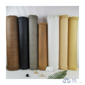 VENTES CHAUDES |   Rouleau de cannage en rotin Blue Lotus Vivian Vo, maille carrée, tissage diagonal fait main, matériau non toxique pour artisanat - Product Image 1