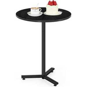 Elegant Antique Gold <b>Side</b> <b>Table</b> <b>Round</b> Aluminum Accent <b>Table</b> with Ribbed Pedestal Base for Luxury Home Office Hotel Bedroom - Product Image 3