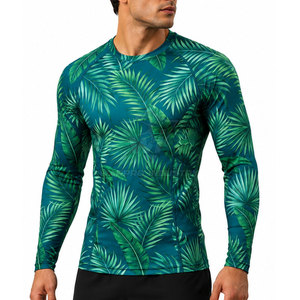 Rashguard anti-transpiration pour homme, à séchage rapide, manches longues, compression, pour entraînement sportif, performance active - Product Image 4