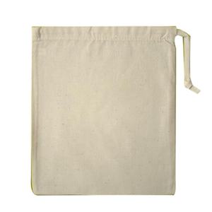 Vente en gros de sacs à chaussures à cordon en coton biologique personnalisés sacs écologiques en coton blanc avec logo - Product Image 1