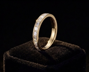 18K Solid Yellow Gold 1.3ct White Lab Grown Diamond Solitaire Engagement <b>Ring</b> Women Bridal <b>Fine</b> Jewelry - Product Image 2