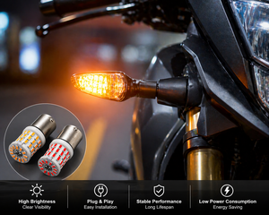 HYUGA Nouveau 42 SMD Jaune BA15S 12V-24V 25W Feu Stop - Product Image 1