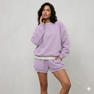 Conjunto de Camiseta de Cuello Alto y Pantalones Cortos para Mujer, Ropa de Verano a la Moda Inspirada en el Streetwear, Proveedor de Marca Privada - Product Image 1
