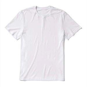 T-shirt en coton blanc pour homme, col rond, manches courtes, coupe classique, jersey uni respirant, haut tricoté, coton premium, streetwear - Product Image 6