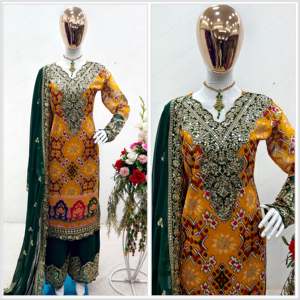 Vestidos de noche de diseñador Beautiful Top-Sarara con Dupatta para ropa de fiesta - Product Image 2