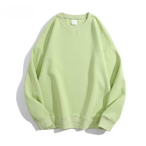 Sweat-shirt à col rond surdimensionné en coton 300 GSM, marque privée, vente en gros 2026 - Product Image 6