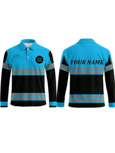 Front-Custom Printed Chest Labels Personalized Customization Your Own Images Custom Text Eco-Friendly Polyester Long Sleeve Silk - Product Image 4
