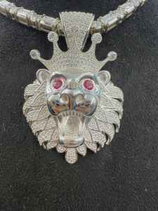 Colgante de León con Incrustaciones de Moissanita, Plata 925, Joyería Hip Hop, Diseño 3D, Colgante de Moda para Hombre - Product Image 6