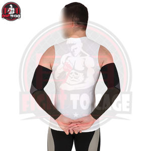 Manchons de compression en nylon pour hommes, noir et gris foncé contrastés, best-seller, service OEM, nouveau produit - Product Image 5