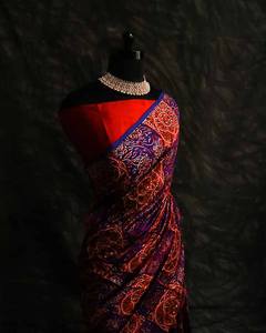 ชุดไหมดิบพิมพ์ลายทำจากไหมหลากสีสำหรับเทศกาลแต่งงานชุดใส่ได้หลายขนาดสำหรับแฟนซี - Product Image 3