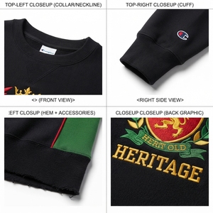 Sweat-shirt à col rond en mélange de coton, molleton à tissage inversé, coupe ample et carrée, motif écossais, streetwear, logo personnalisé sur le devant pour la génération Z, OEM - Product Image 4
