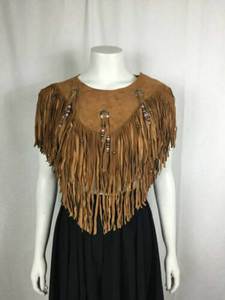 Women's Brown Fringe Shawl With Beaded Trim Medium Length Solid Color Durable Bohemian <b>Scarf</b> For Daily Wear All Seasons - Product Image 4