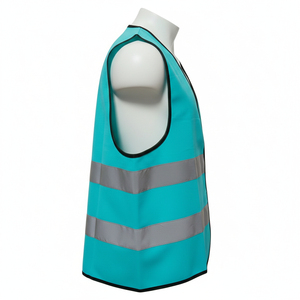 Chaleco de Seguridad de Poliéster de Alta Visibilidad, Colorido, ANSI Clase 1, Impermeable, con LED Intermitente, Transpirable, Fluorescente, Personalizable, Reflectante - Product Image 3