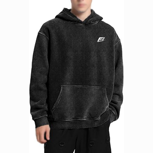 Nouveaux arrivages : sweats à capuche pour hommes en molleton épais, logo personnalisé, streetwear, pull-over, fabricant de vêtements OEM, vente en gros de sweats à capuche - Product Image 1
