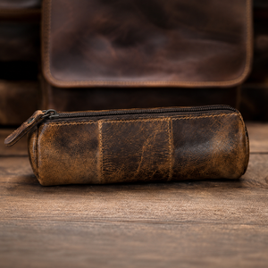 Nouvelle trousse à crayons en cuir véritable ERA, imprimée UV, de qualité supérieure, pour l'école et le bureau, design unique, 150x44mm - Product Image 4