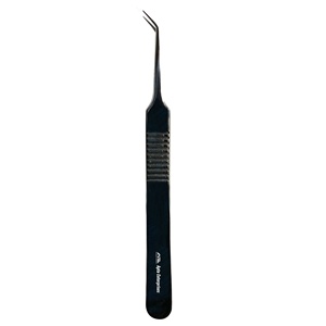 Pince à épiler à pointe en fibre personnalisée, volume, technologie des cils, pince à épiler à 90 degrés pour extension de cils, instruments de beauté - Product Image 1
