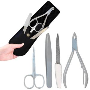 Kit professionnel de soins des ongles avec pousse-cuticules et coupe-cuticules en acier inoxydable, outils de manucure et pédicure, personnalisation de marque, vente en gros - Product Image 1