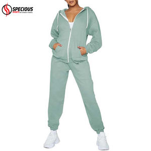 Conjunto Deportivo de Invierno para Mujer, Sudadera con Capucha y Cordón Ajustable, Pantalones Jogger, Ropa Urbana de Moda, 100% Algodón, Impresión de Alta Calidad - Product Image 2
