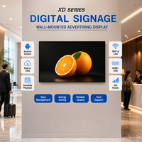 Écran tactile mural de 55 pouces, affichage numérique Android, écran LCD publicitaire