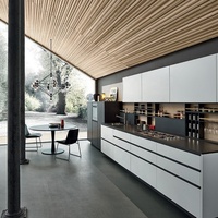 Meubles de cuisine modernes de qualité supérieure, laqués, entièrement équipés, avec électroménager, 3 tiroirs