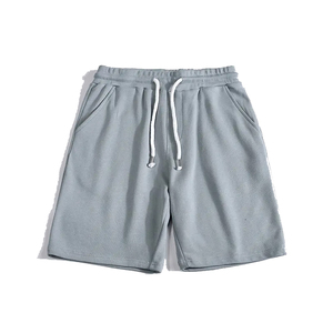 Pantalones Cortos Bermuda de Algodón Rojo Sólido para Hombre, Cintura Media, con Cordón, Estilo Casual, Tejidos y Transpirables - Product Image 4