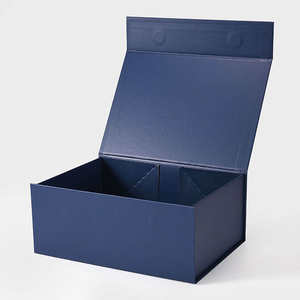 Cajas de Regalo Magnéticas Azul Marino, Empaque de Presentación de Lujo Plegable con Cierre Magnético - Product Image 5