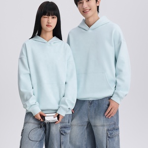 Sudaderas con Capucha Unisex de Alta Calidad, 400 g/m², Mezcla de Algodón, Poliéster y Elastano, Tejido Doble, Color Sólido, para Otoño e Invierno, para Hombre y Mujer - Product Image 2