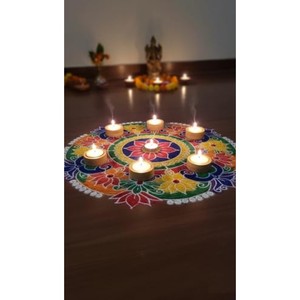 Portavelas de Bambú Cuadrado Segmentado con Rayas |   Decoración del Hogar Ecológica Hecha a Mano, Diseño Natural al por Mayor - Product Image 2