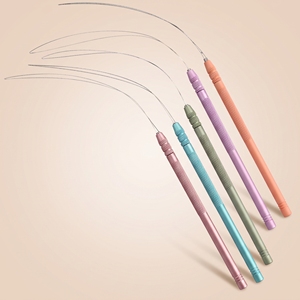 Hair Extension Tool Threading Loop Tool Flexible Wire Hair Loop Extension Installation <b>Needle</b> Hair Extension Guide Loop Tool - Product Image 1