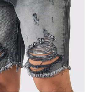 Shorts cargo en denim, mode estivale streetwear, 6 poches, shorts en jean cargo, service OEM, shorts respirants - Product Image 6