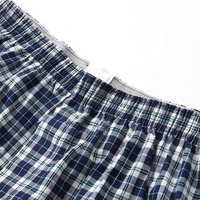 Caleçon Boxer Homme en Coton et Fibre de Bambou Tricoté Respirant Taille Mi-Haute avec Ceinture Élastique Confortable Écologique ODM